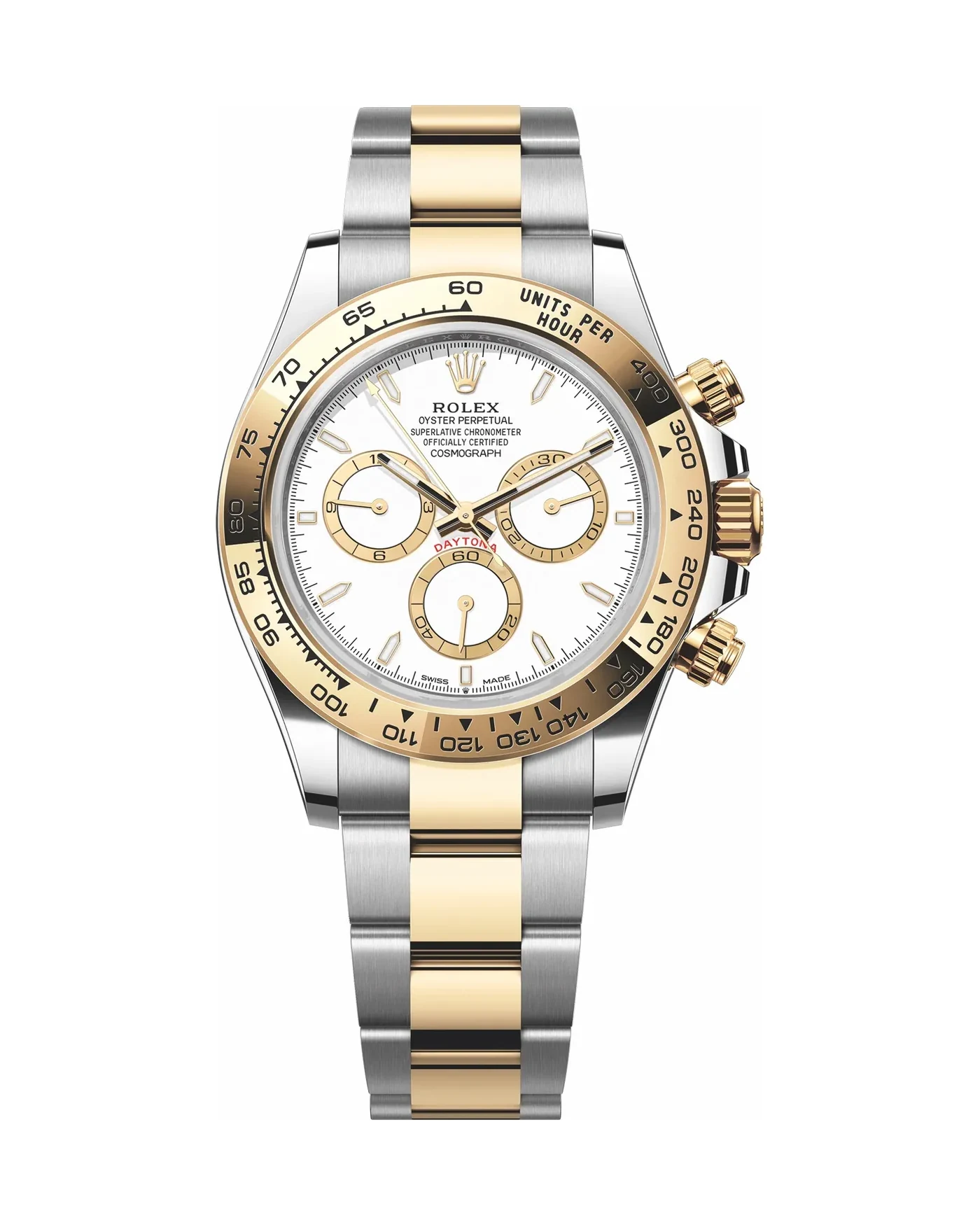 Rolex Daytona Rolesor White, view 1
